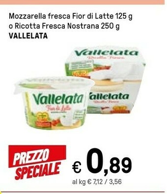 Iper La Grande Vallelata Mozzarella Fresca Fior Di Latte offerta