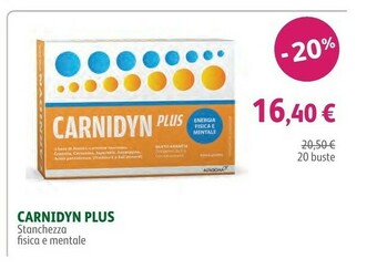 Carnidyn Plus Stanchezza Fisica E Mentale