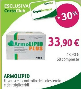 Lloyds Farmacia Armolipid 60 Compresse offerta
