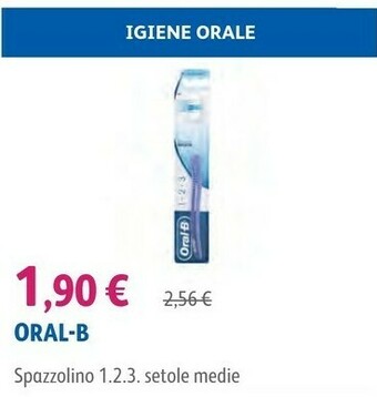 Lloyds Farmacia Oral-B Spazzolino 1.2.3. Setole Medie offerta