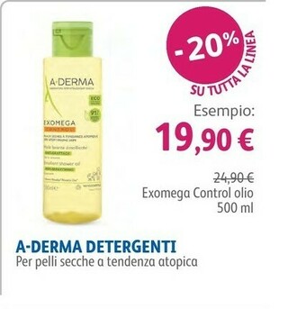 A-Derma Detergenti Exogema Control Olio 500ml