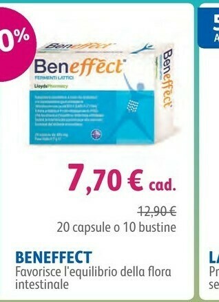 Lloyds Farmacia Flora Beneffect 20 Capsule offerta