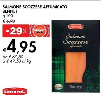 Bennet Bennet Salmone Scozzse Affumicato offerta