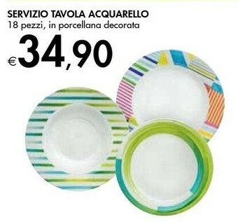 Bennet Servizio Tavola Acquarello offerta
