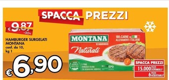 Bennet Montana Hamburger Surgelati offerta
