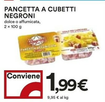 Coop Negroni Pancetta Affumicata A Cubetti offerta
