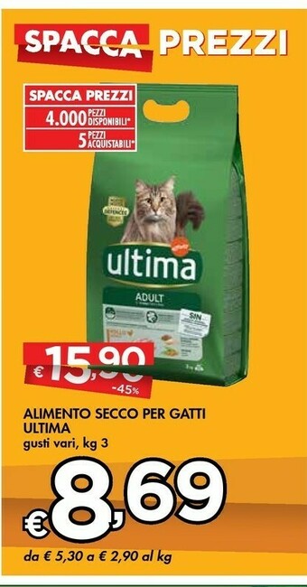 Bennet Ultima Alimento Secco Per Gatti offerta