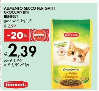 Bennet Bennet Alimento Secco Per Gatti Croccantini offerta