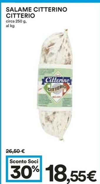 Coop Citterio Salame Citterino offerta