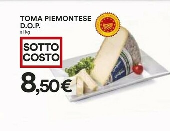 Coop Toma Piemontese DOP offerta