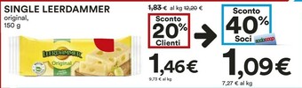 Coop Leerdammer Original 150 G(ml) offerta