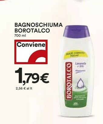 Coop Borotalco Bagnoschiuma 700 Ml offerta