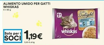 Coop Whiskas Alimento Umido Per Gatti 85g offerta