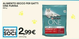 Coop Purina One Alimento Secco Per Gatti 800g offerta