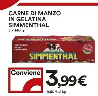 Coop Simmenthal Carne Di Manzo In Gelantina 140g offerta