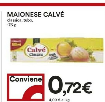 Coop Calvè Maionese Classica 176g offerta