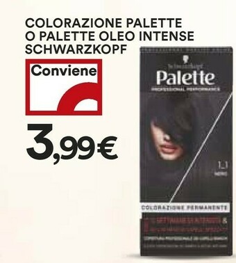 Coop Palette Schwarzkopf Colorazione O Oleo offerta