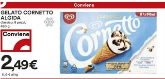 Coop Algida Cornetto Classico Formato Speciale 480 G(ml) offerta