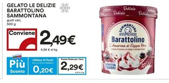 Coop Sammontana Barattolino Delizie Stracciatella 500 G(ml) offerta