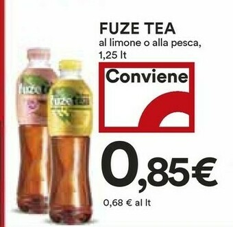 Coop Fuze tea Pesca Con Una Nota Di Rosa 1250 G(ml) offerta