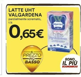 Coop Valgardena Latte Parzialmente Scremato Del Tirolo 1000 G(ml) offerta