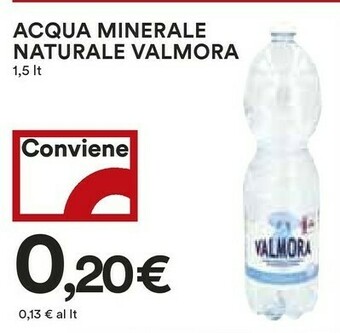 Coop Valmora Acqua Minerale Naturale Frizzante offerta