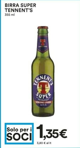 Coop Tennent's Birra offerta