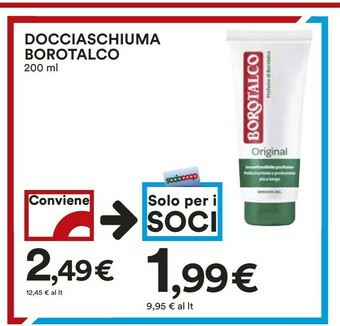 Coop Borotalco Active Sea Salt Doccia Gel Unisex Corpo Agrume, Oceano 200 Ml offerta