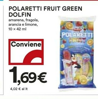 Coop Dolfin Polaretti Fruit Green offerta
