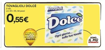 Coop Dolce Tovaglioli offerta