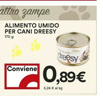 Coop Alimento Umido Per Cani Dreesy 170 G offerta