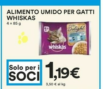 Coop Whiskas Cibo per gatti offerta
