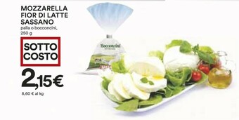 Coop Sassano Mozzarella Fiordilatte offerta