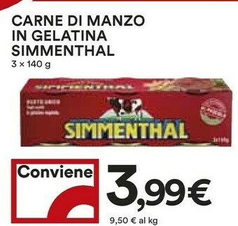 Coop Simmenthal Carne Di Manzo In Gelatina offerta