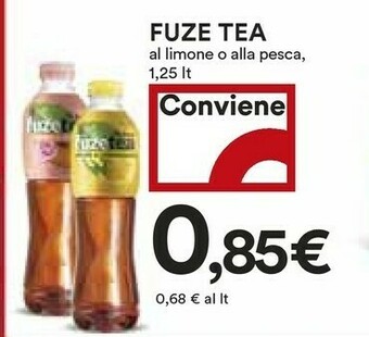 Coop Fuze tea Al Limone O Alla Pesca offerta