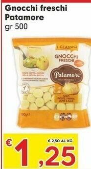 Despar Patamore - Gnocchi Freschi 500 G(ml) offerta