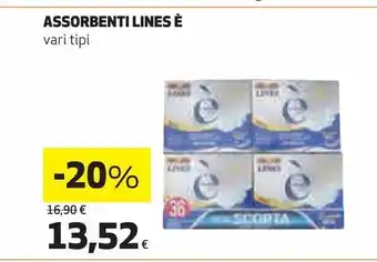 Ipercoop Assorbenti lines e offerta