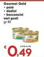 Despar Purina Gourmet Gold Pate/ Dadini/ Bocconcini 85 Gr offerta