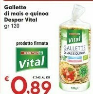 Despar Gallette Di Mais E Quinoa offerta