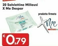 Despar Despar 20 Salviettine Milleusi X Me offerta