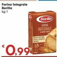 Despar Barilla Farina Integrale Di Grano Tenero 1000 G(ml) offerta