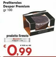 Eurospar Findus Despar Premium Profiteroles offerta