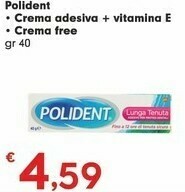 Polident Crema Adesiva + Vitamina E Crema Free Gr 40