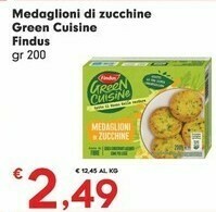 Eurospar Findus Medaglioni Di Zucchine Green Cuisine 200 G offerta