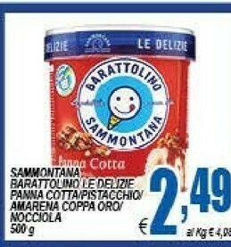 DEM Sammontana Barattolino Panna Cotta 500 G(ml) offerta