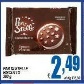 DEM Mulino Bianco Pan Di Stelle Il Gelato Biscotto Con Latte Fresco Italiano 300 G(ml) offerta