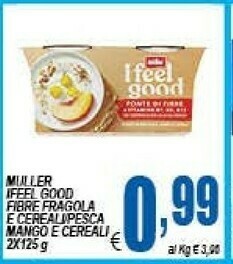 DEM Muller I Feel Good Fibre Fragola E Cereali offerta