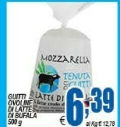 Ovoline Di Latte Di Bufala Guitti 500g