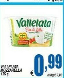 DEM Vallelata Mozzarella 125g offerta