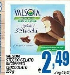DEM Valsoia Stecco Gelato Ricoperto Cioccolato offerta